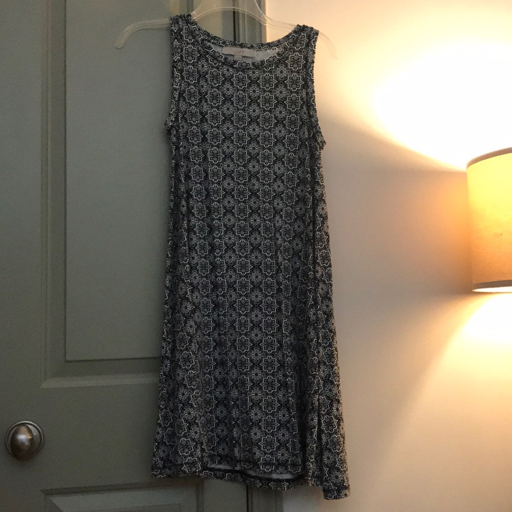 LOFT Mosaic tile swing dress